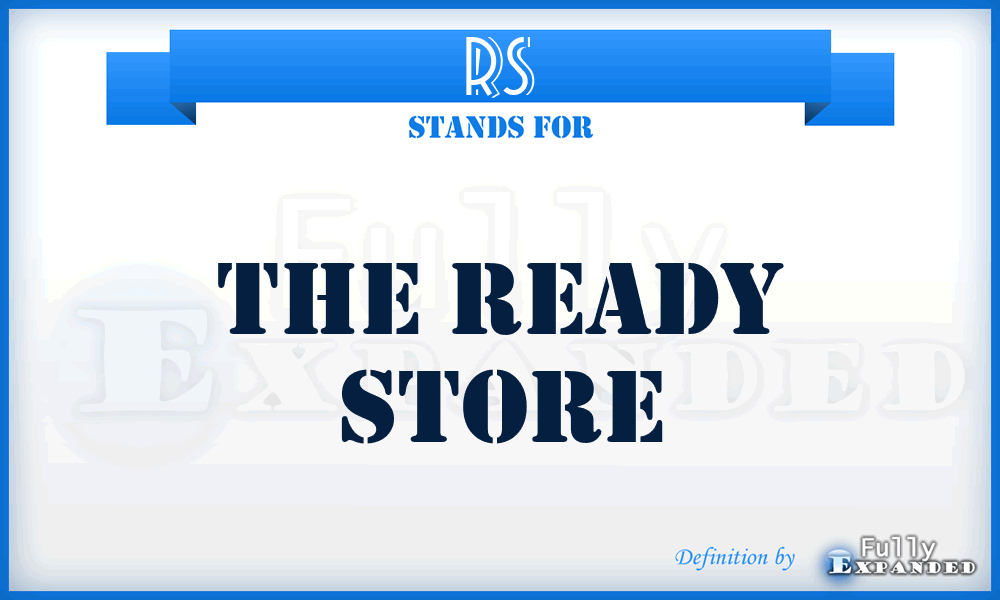RS - The Ready Store