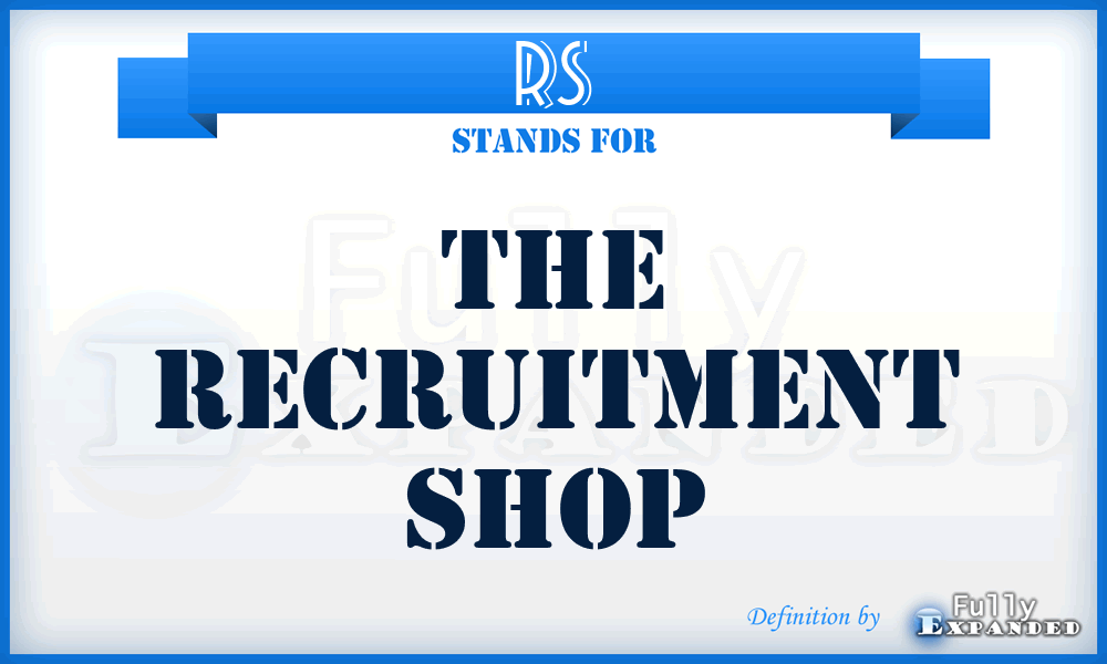 RS - The Recruitment Shop