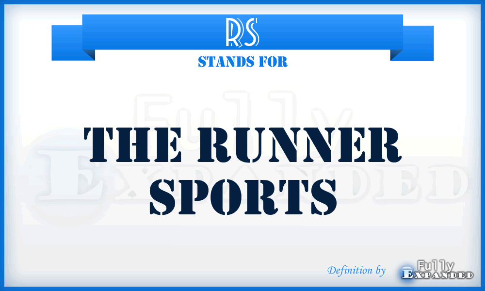 RS - The Runner Sports