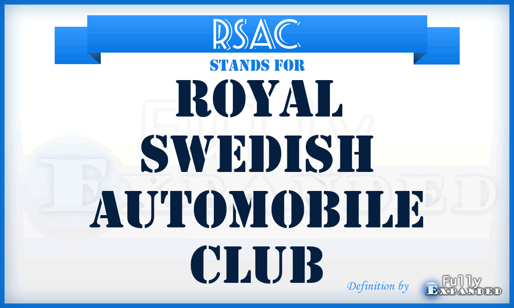 RSAC - Royal Swedish Automobile Club