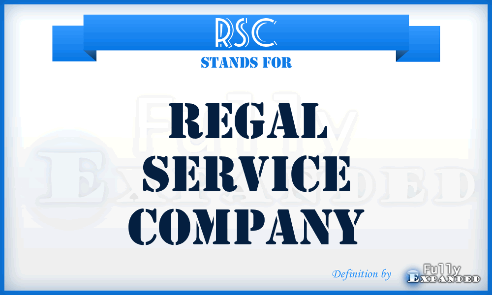RSC - Regal Service Company