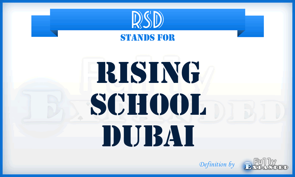 RSD - Rising School Dubai