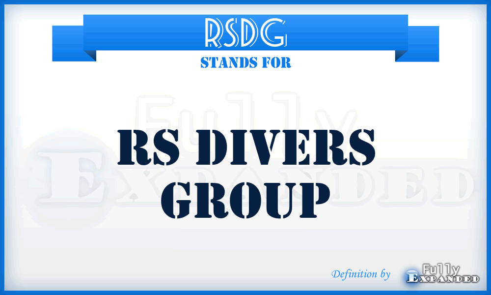 RSDG - RS Divers Group