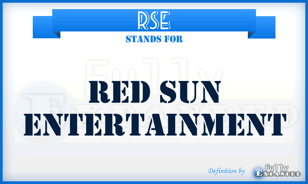 RSE - Red Sun Entertainment