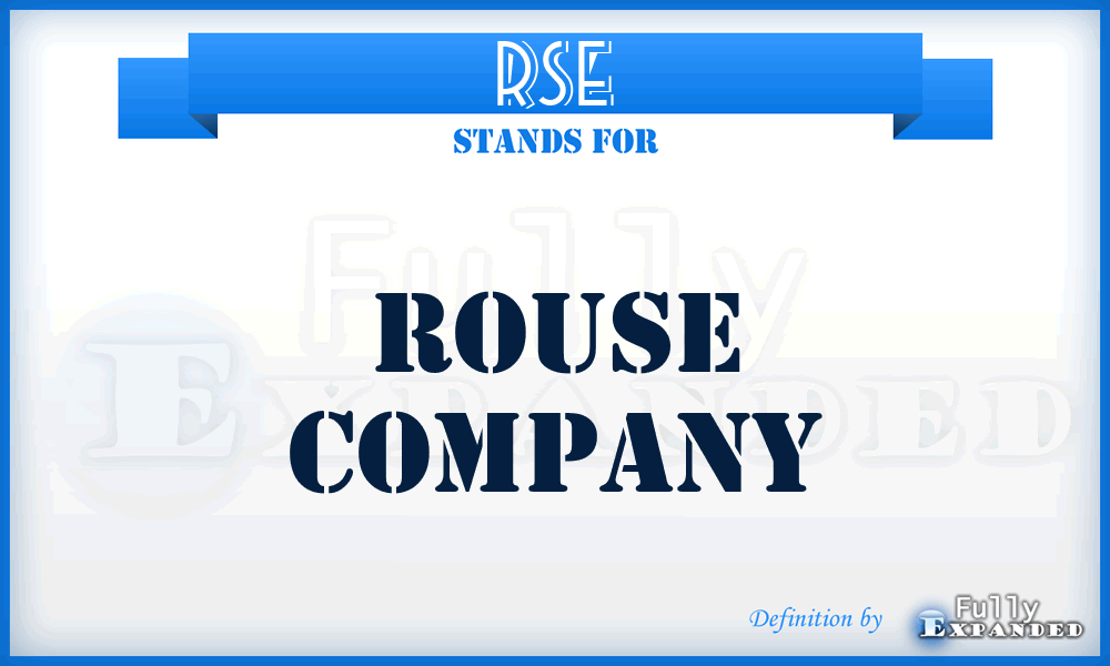 RSE - Rouse Company