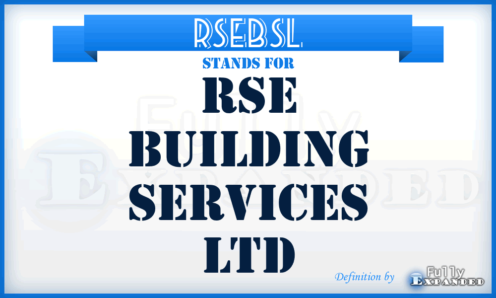 RSEBSL - RSE Building Services Ltd