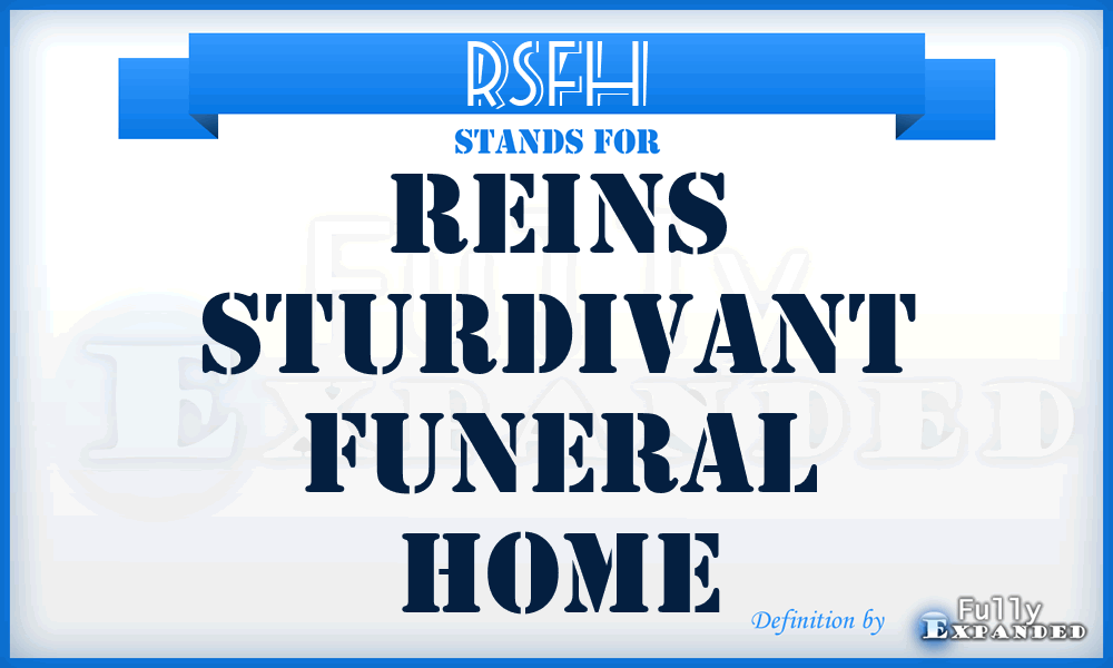 RSFH - Reins Sturdivant Funeral Home