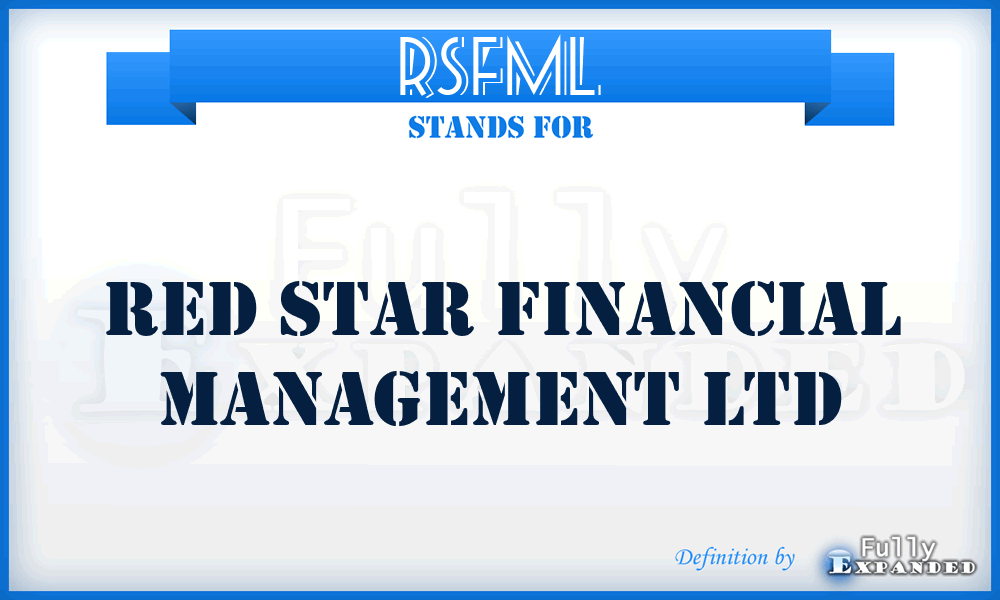 RSFML - Red Star Financial Management Ltd