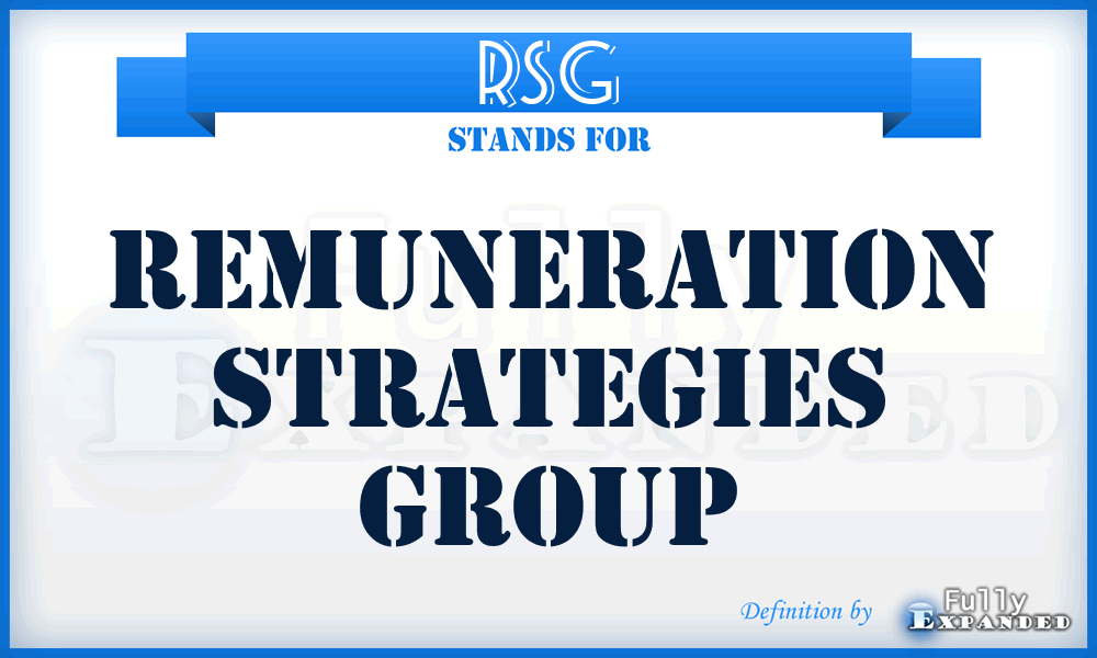 RSG - Remuneration Strategies Group