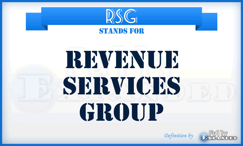 RSG - Revenue Services Group