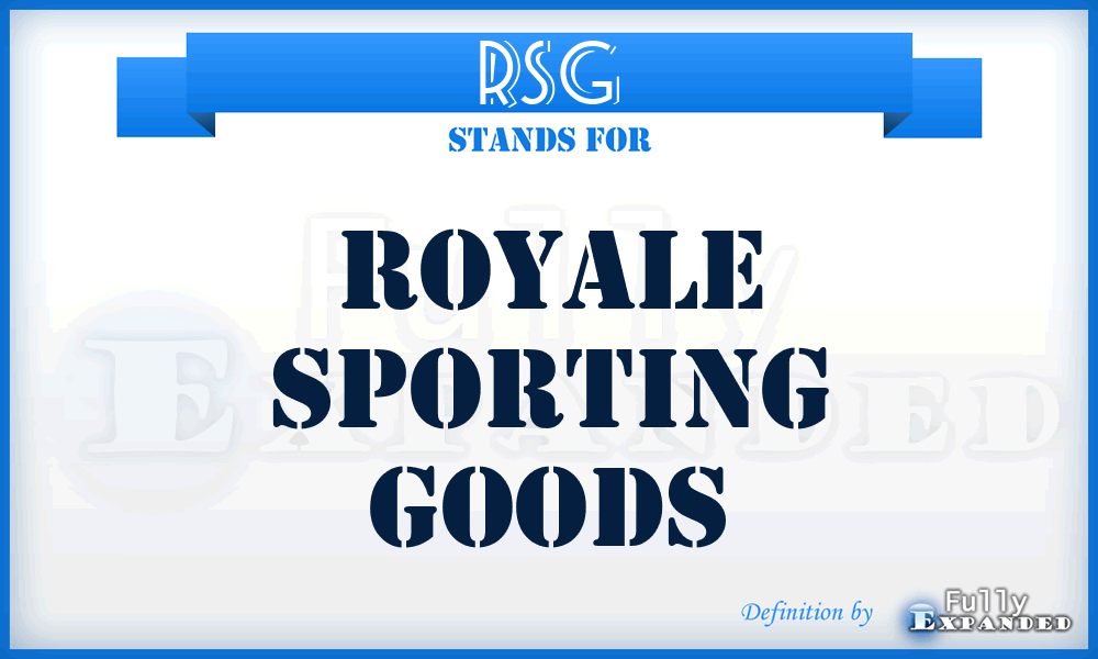 RSG - Royale Sporting Goods