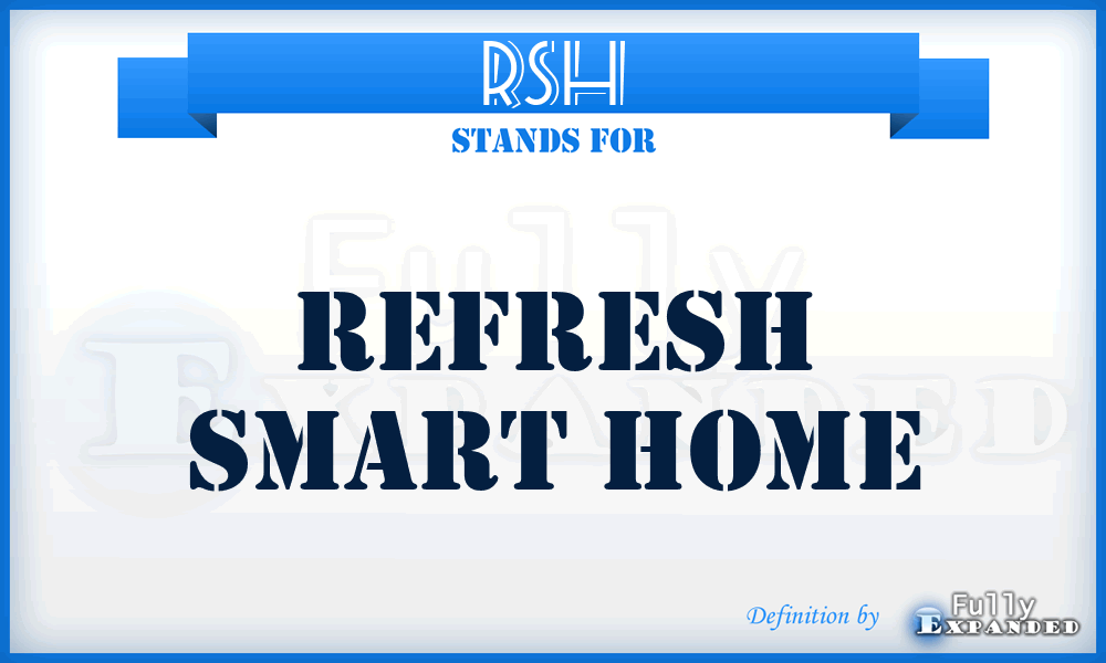 RSH - Refresh Smart Home
