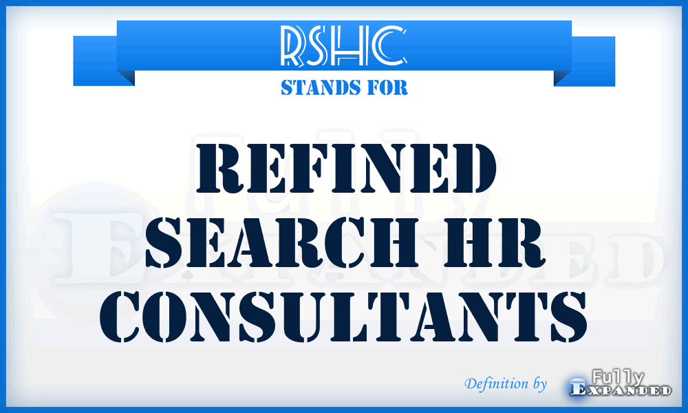 RSHC - Refined Search Hr Consultants