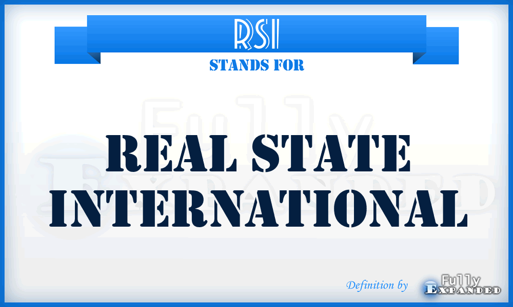 RSI - Real State International