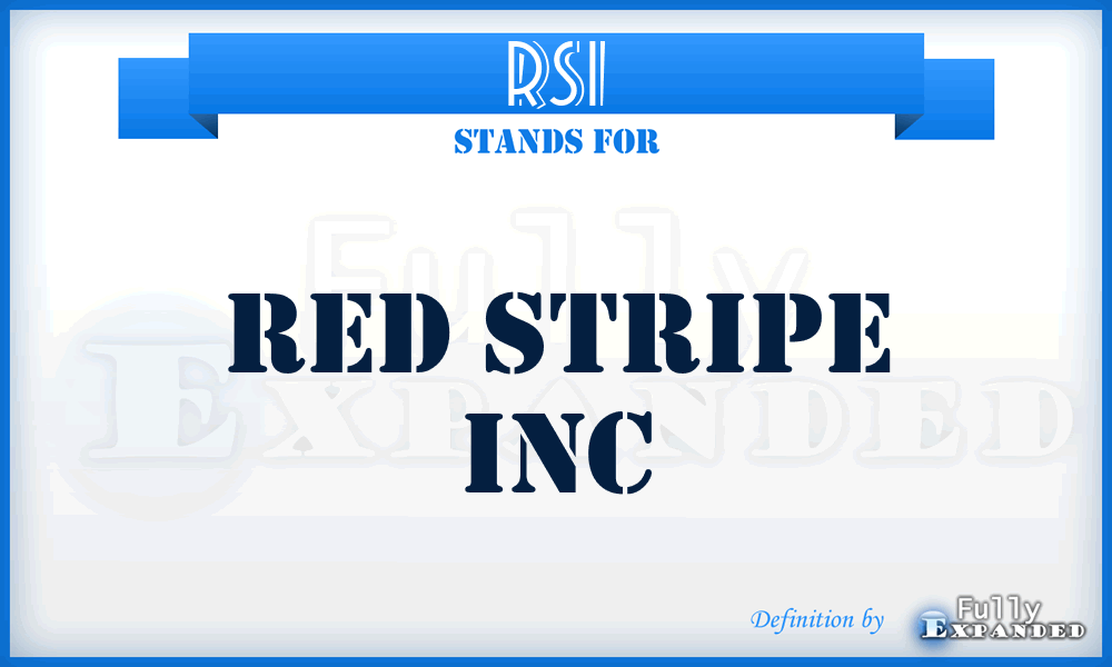 RSI - Red Stripe Inc