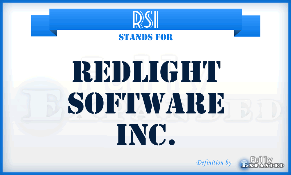 RSI - Redlight Software Inc.