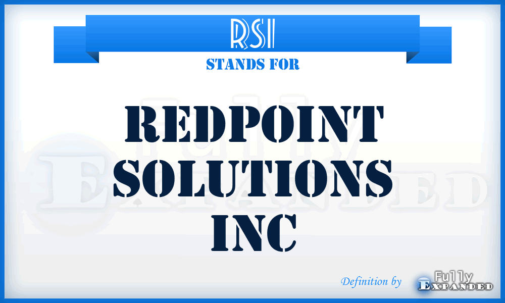 RSI - Redpoint Solutions Inc