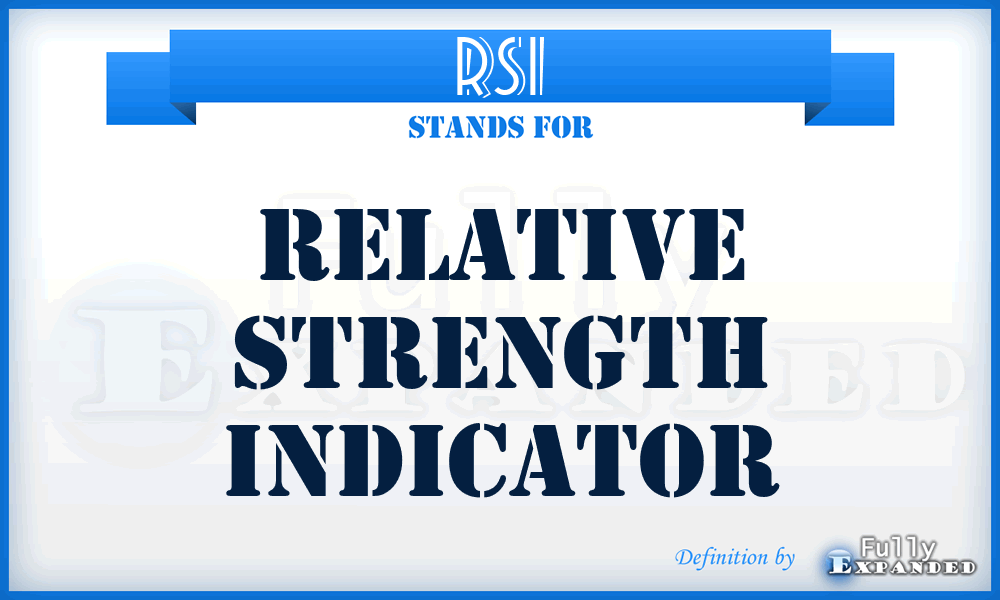 RSI - Relative Strength Indicator