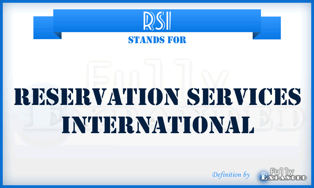 RSI - Reservation Services International