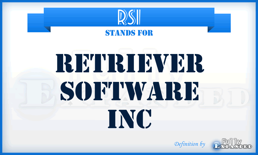 RSI - Retriever Software Inc