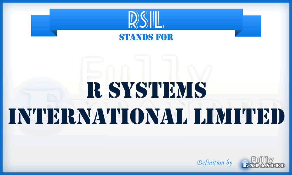 RSIL - R Systems International Limited