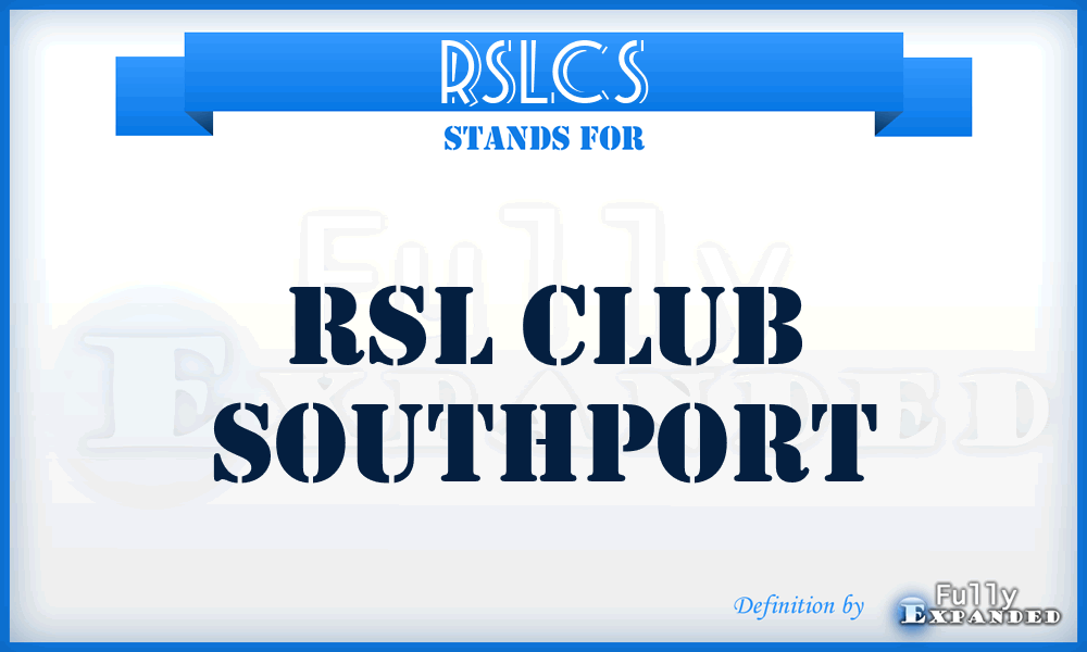 RSLCS - RSL Club Southport