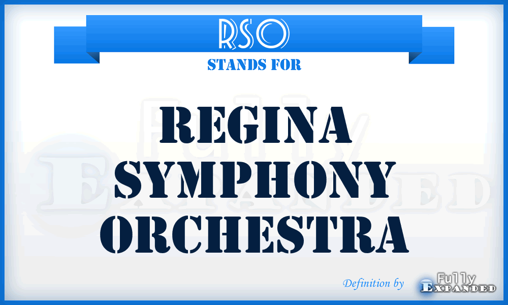 RSO - Regina Symphony Orchestra