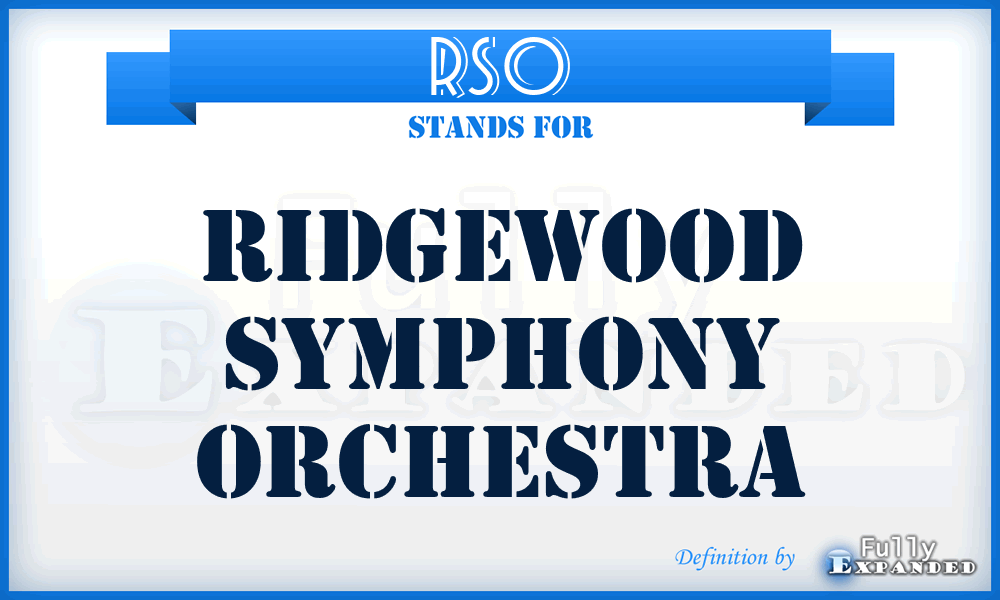 RSO - Ridgewood Symphony Orchestra