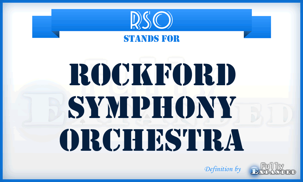 RSO - Rockford Symphony Orchestra
