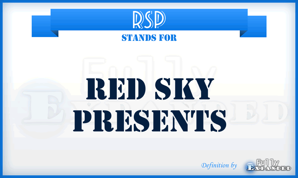 RSP - Red Sky Presents