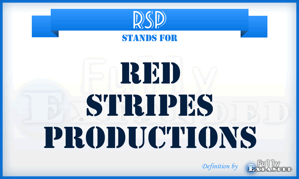 RSP - Red Stripes Productions