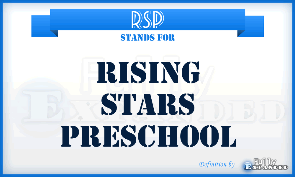 RSP - Rising Stars Preschool