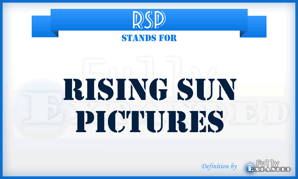 RSP - Rising Sun Pictures