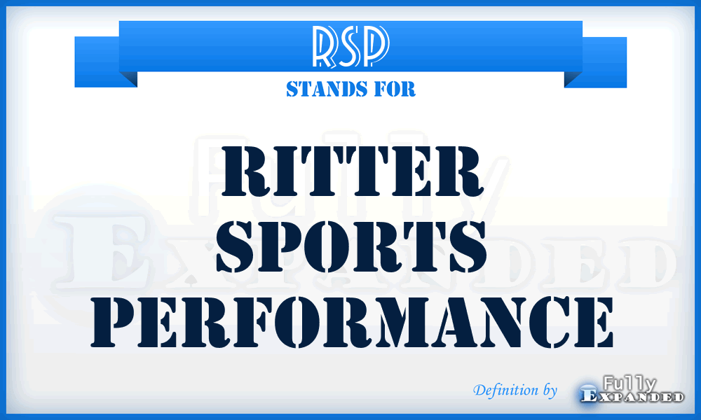 RSP - Ritter Sports Performance