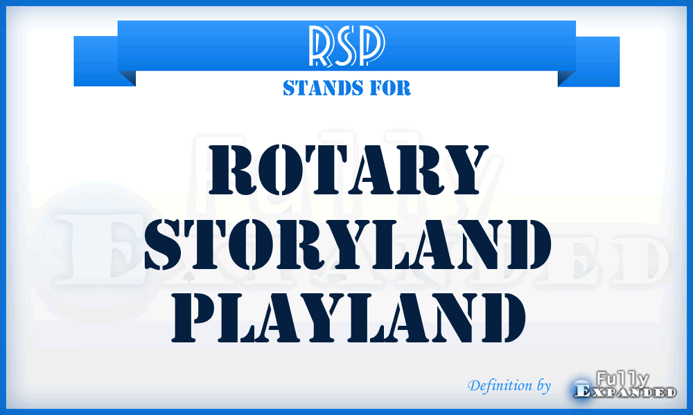 RSP - Rotary Storyland Playland