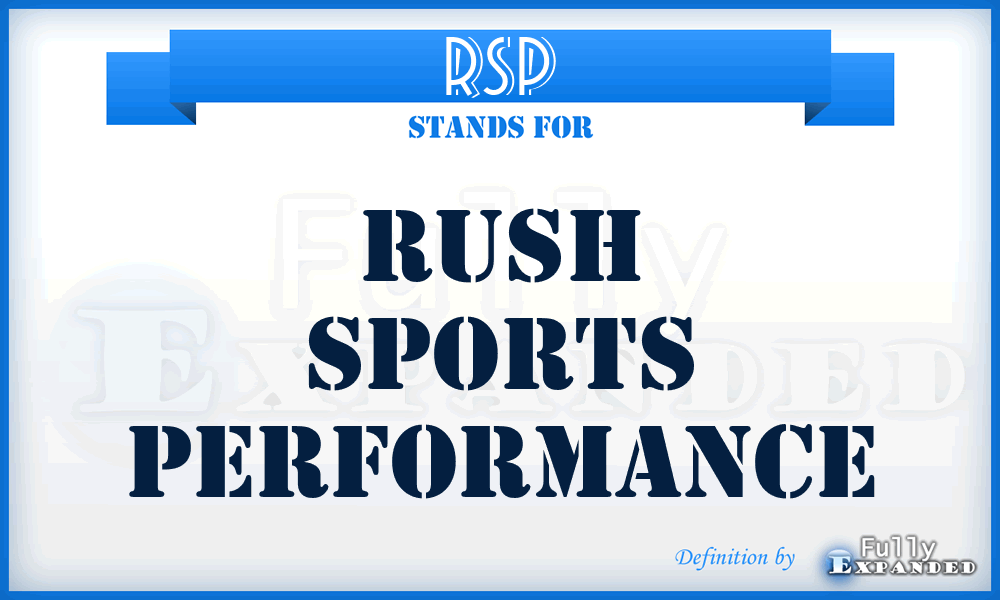 RSP - Rush Sports Performance