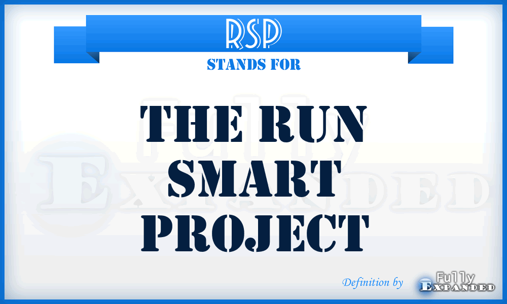 RSP - The Run Smart Project