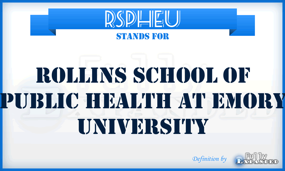 RSPHEU - Rollins School of Public Health at Emory University