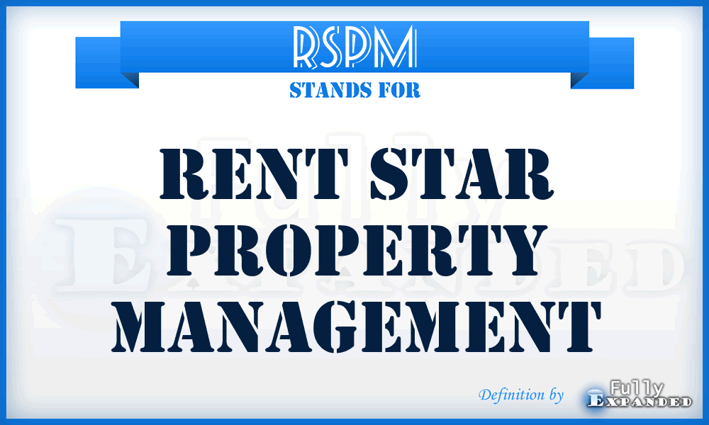 RSPM - Rent Star Property Management