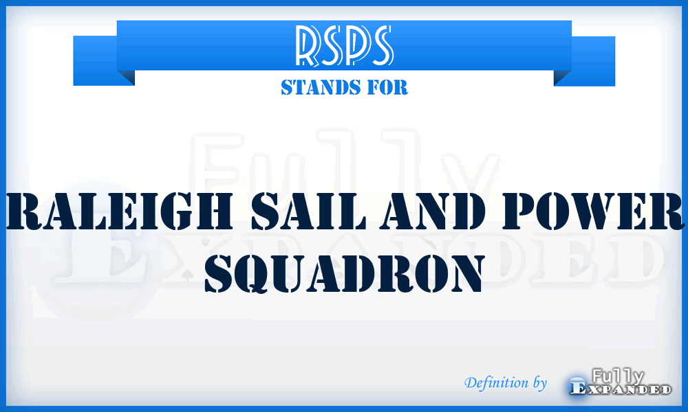 RSPS - Raleigh Sail and Power Squadron