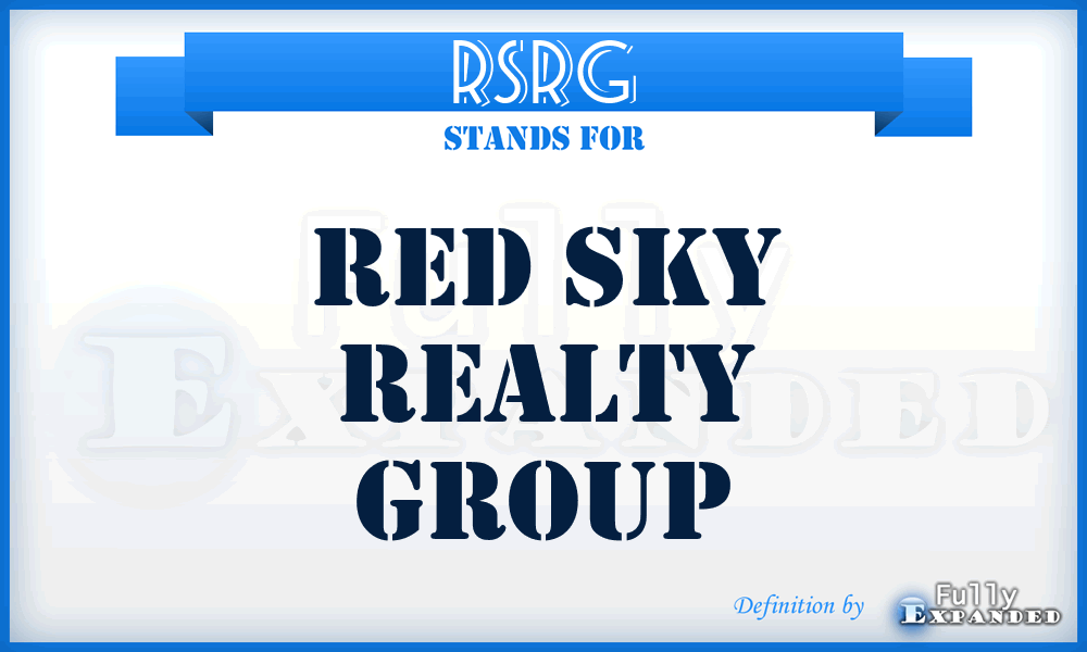RSRG - Red Sky Realty Group