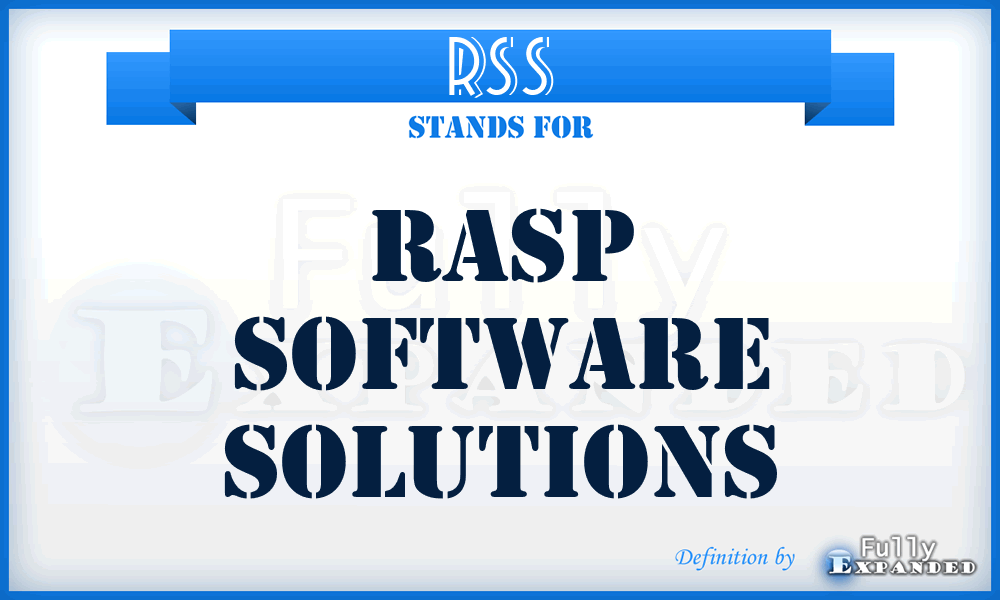 RSS - Rasp Software Solutions