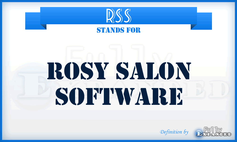 RSS - Rosy Salon Software