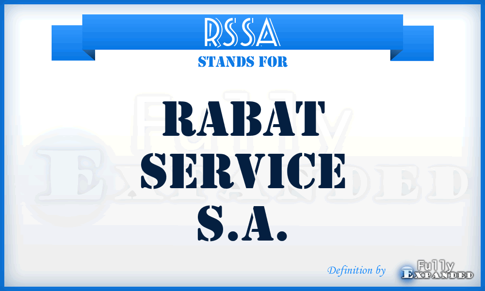 RSSA - Rabat Service S.A.