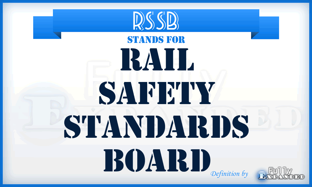 RSSB - Rail Safety Standards Board