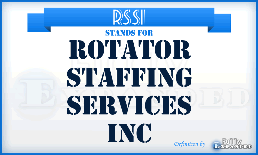 RSSI - Rotator Staffing Services Inc