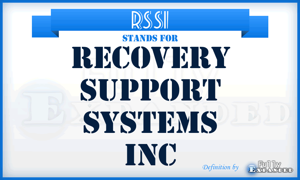 RSSI - Recovery Support Systems Inc