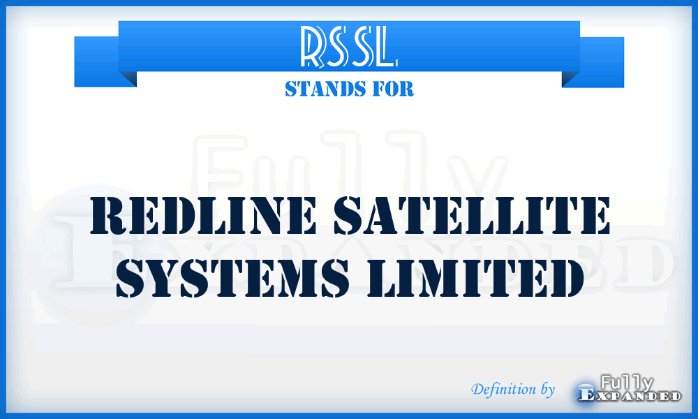 RSSL - Redline Satellite Systems Limited