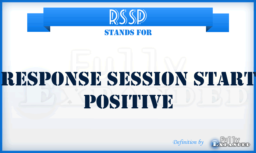 RSSP - Response Session Start Positive