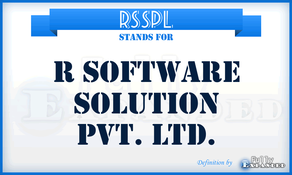 RSSPL - R Software Solution Pvt. Ltd.